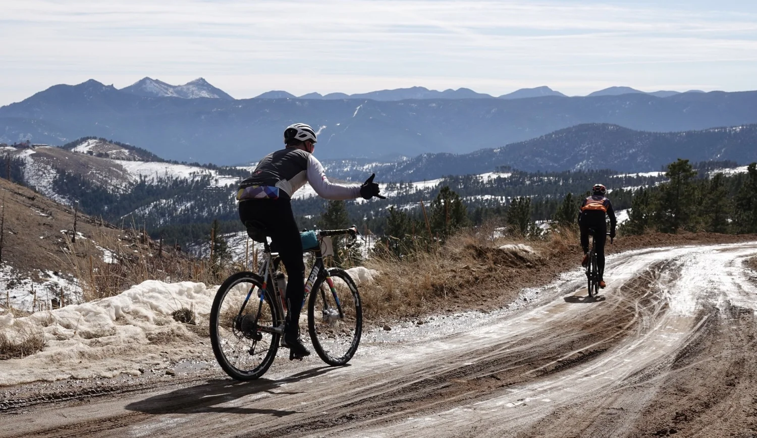 Riding through the Colorado mountains